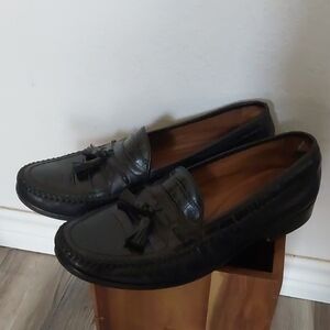 Classic Black Tassel Loafers for Men